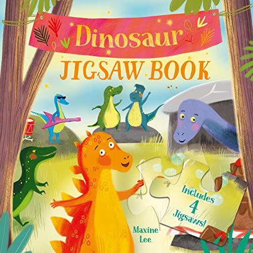 Dinosaur Jigsaw Book: Includes – Board book – VERY GOOD