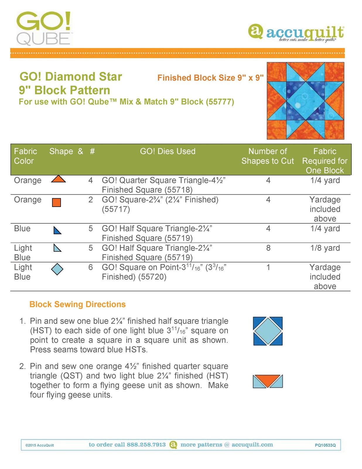 ACCUQUILT Go Qube 9″ Blocks – STEEL WIRE BOUND – PROTECTIVE COVERS