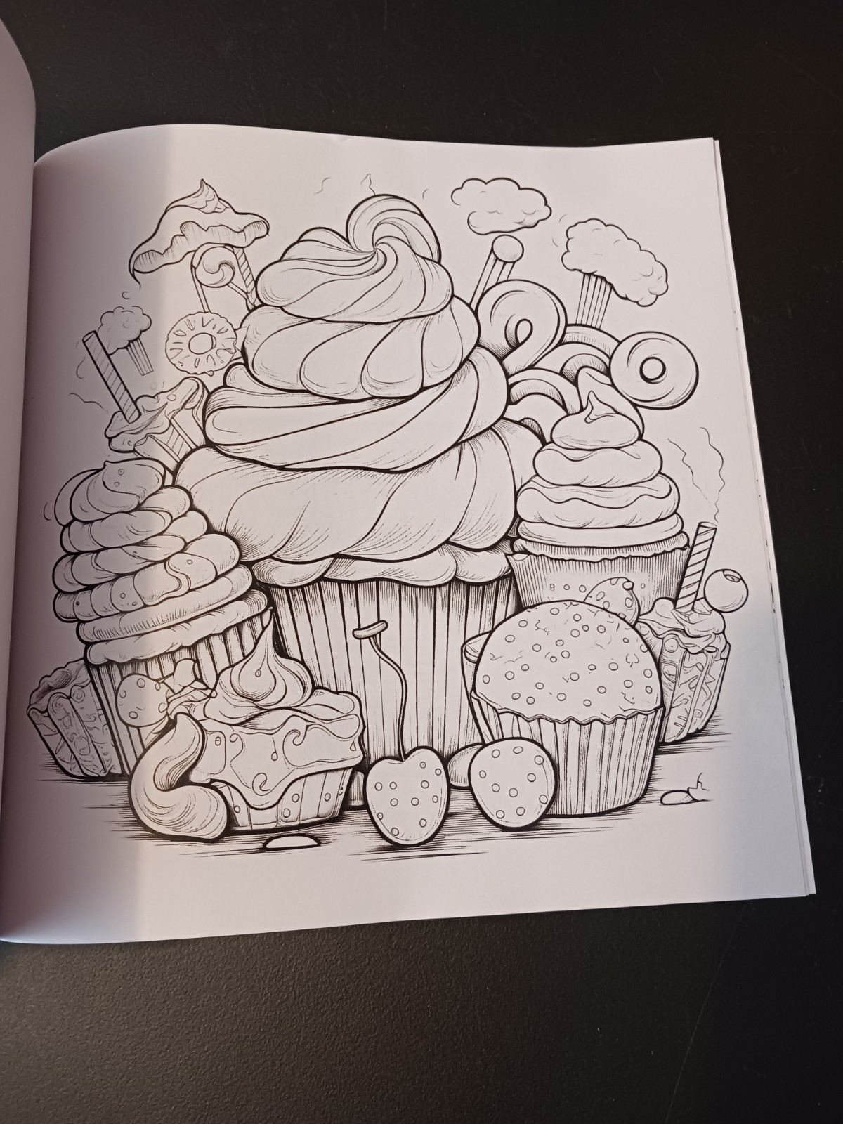 3 New Unbranded Coloring Books 24-28 Pages Each Houses and Desserts