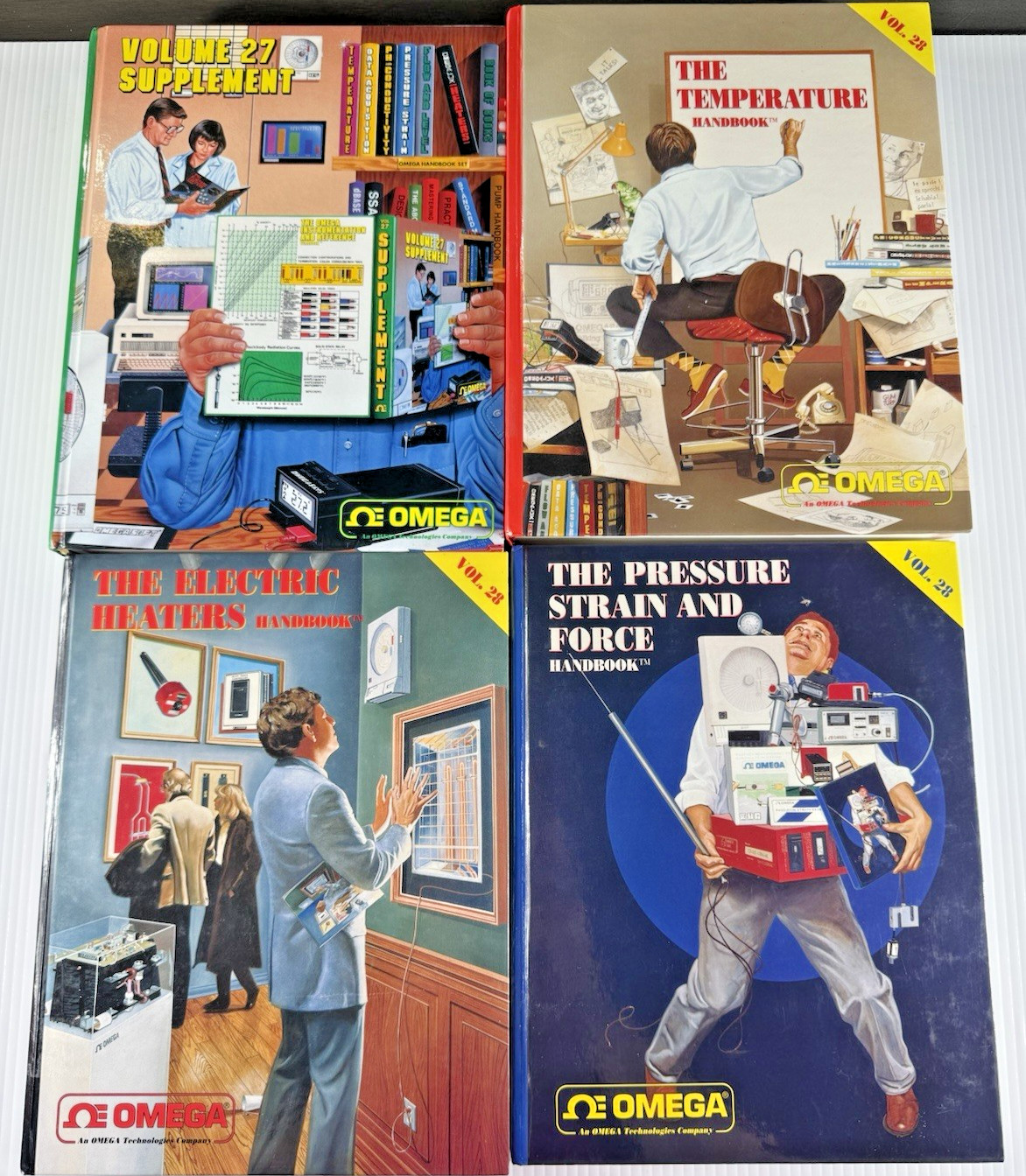 Omega Engineering Handbook Set Vol 27 Supplement & Vol 28 Measurement Lot Of 4