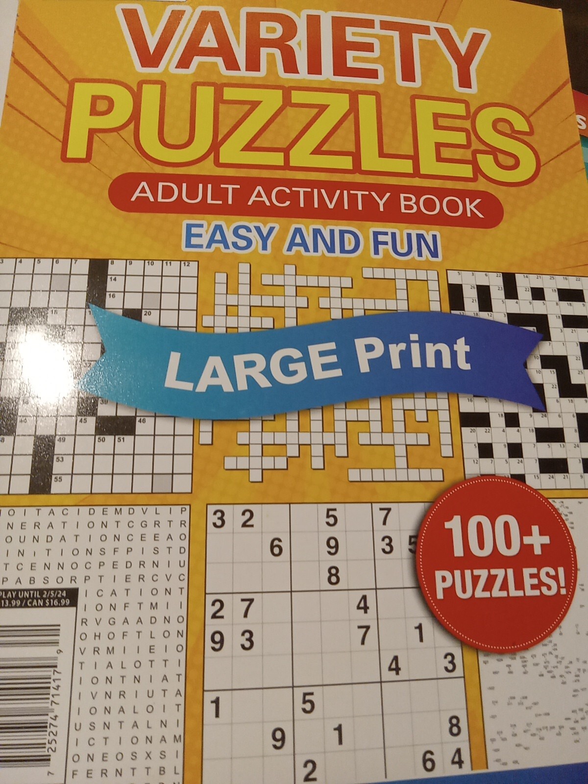 Variety Puzzles Adult Activity Book Easy and Fun