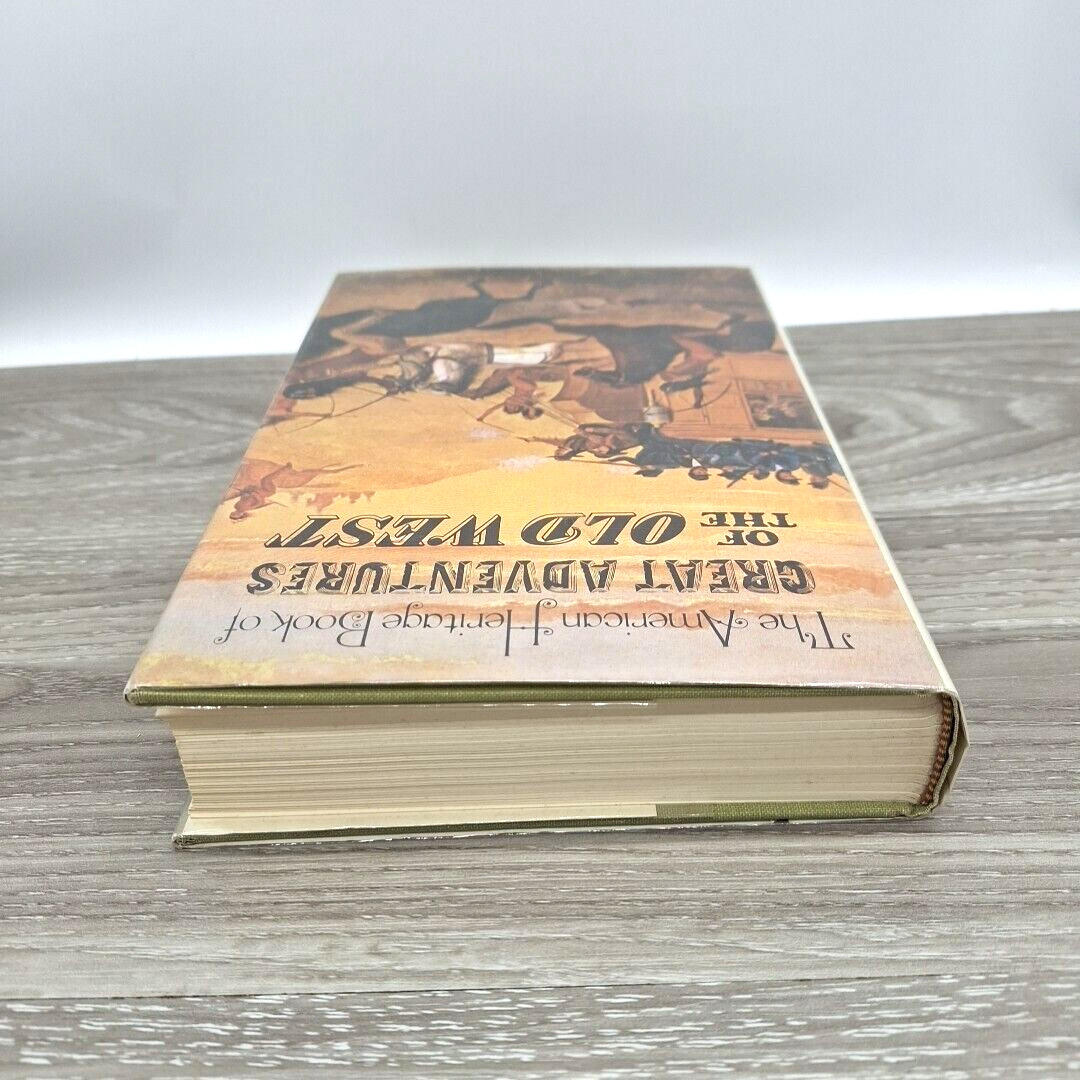 1969 American Heritage Books Great Adventures of the Old West HCDJ Mylar Cover