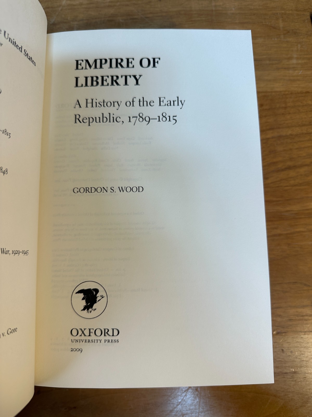 Empire of Liberty A History of the Early Republic Gordon S Wood