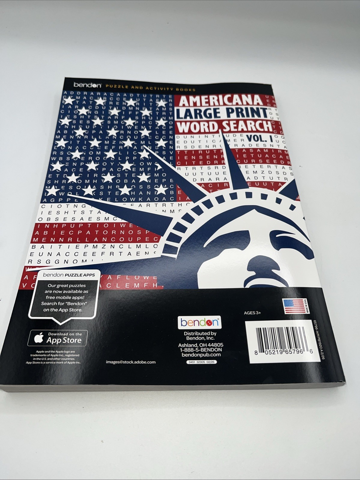 BENDON Americana LARGE Print Word Search VOL. 1