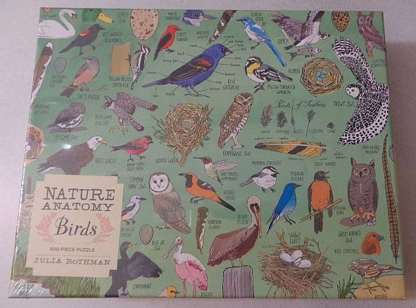 Nature Anatomy: Birds 500 Piece Jigsaw Puzzle by Julia Rothman (2021) NEW sealed