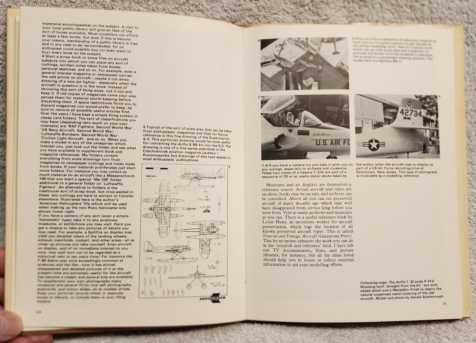 How to Make Model Aircraft by Chris Ellis 1974 Hardcover HCDJ Arco Great Britain