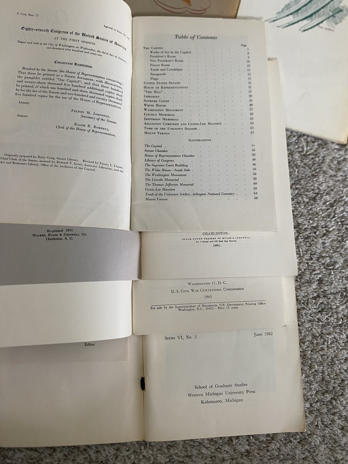 Lot Of 8 Vtg National Parks Historical Handbooks & similar War History Books 60s