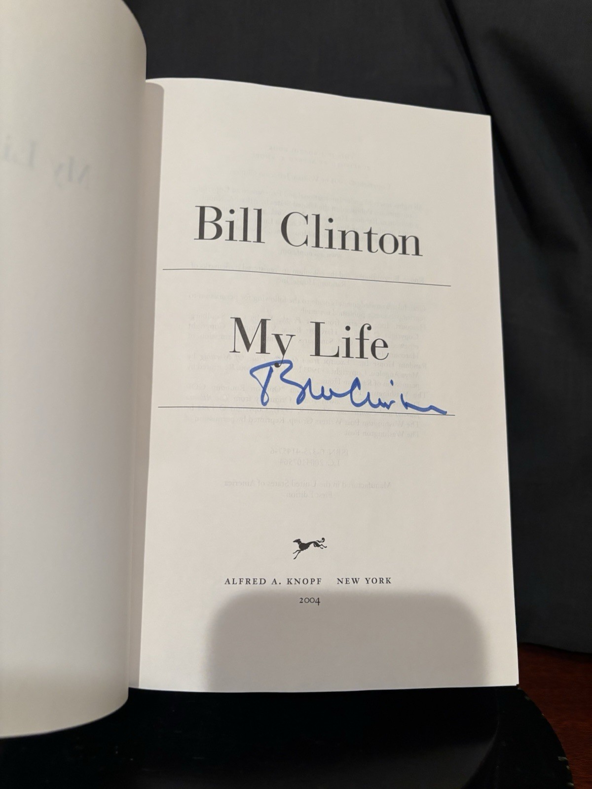 My Life SIGNED by Bill Clinton, 2004 HCDJ First Edtion