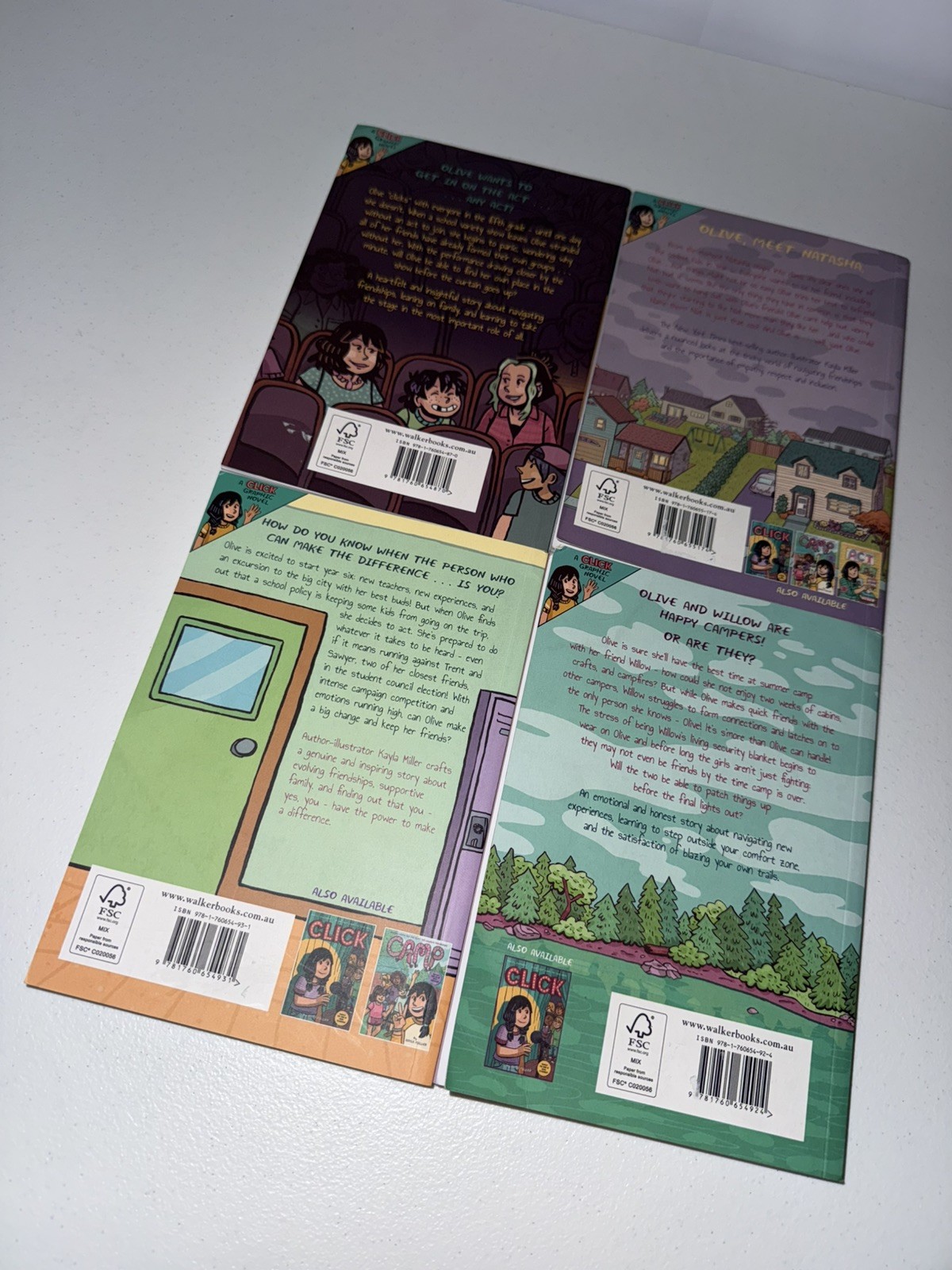 A Click Graphic Novel Series By Kayla Miller, 4 Books Bundle