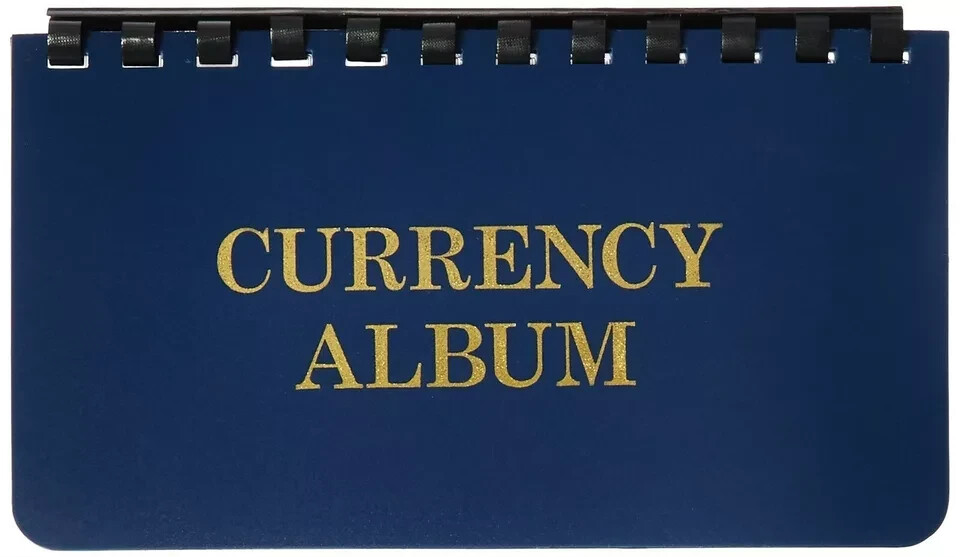 Currency Bill Pocket Album For Small / Fractional / Modern US Banknotes 10 Pages