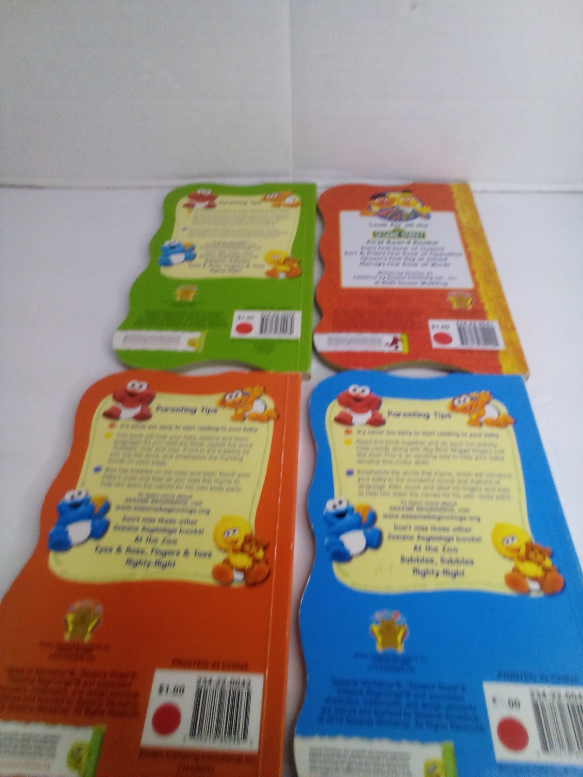 Sesame Street Board Book Lot of 4 Bendon Publishing
