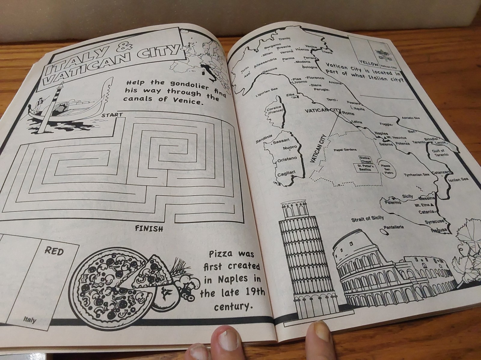 Europe Maps to Color and Learn Kappa Activity Book School Learning 2009