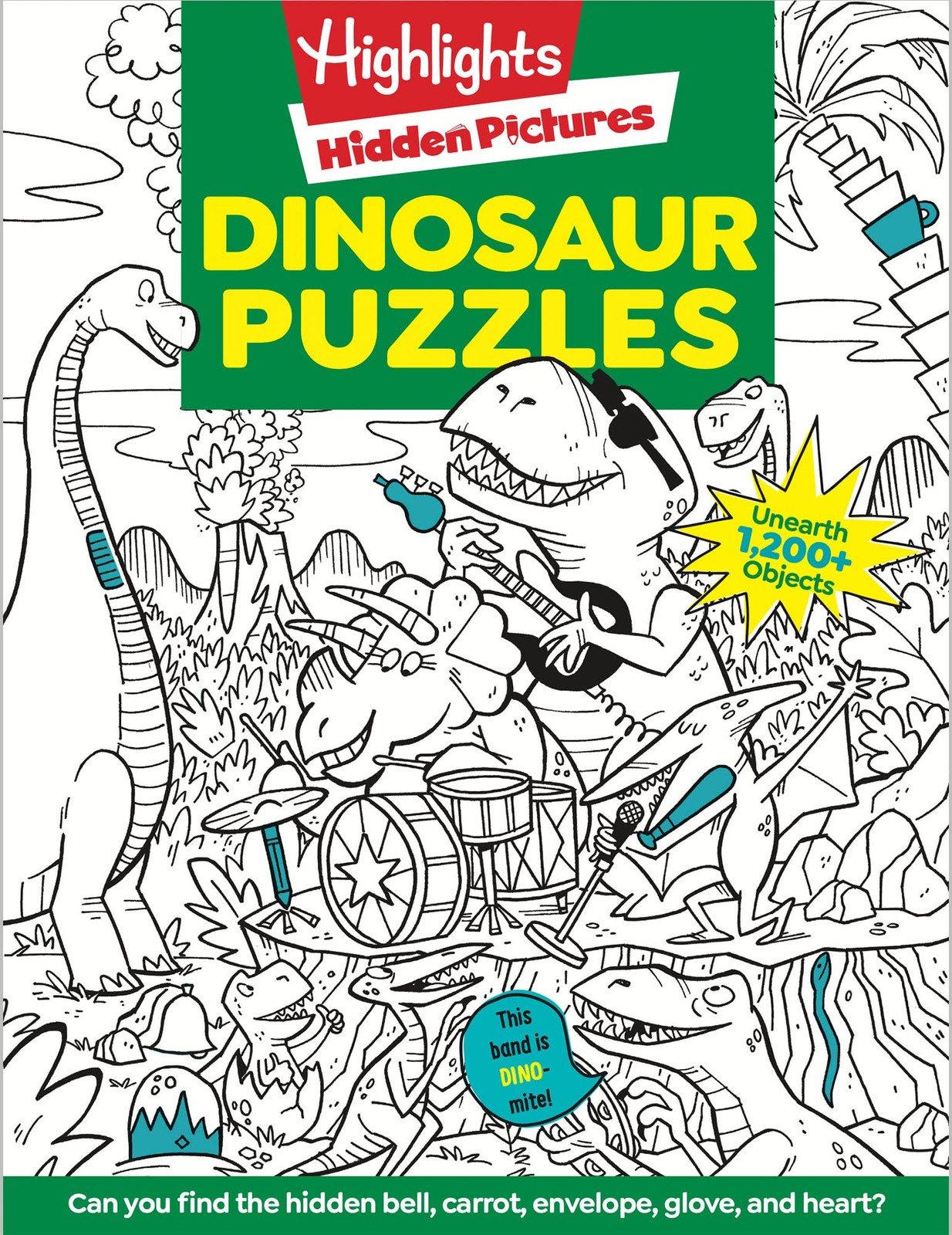 Dinosaur Puzzles: Roaring Fun Hidden Pictures Puzzles with T-rex, Fossils an…