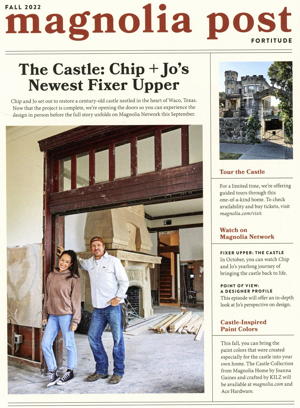 MAGNOLIA Magazine – Fall 2022 with Joanna Gaines on the cover