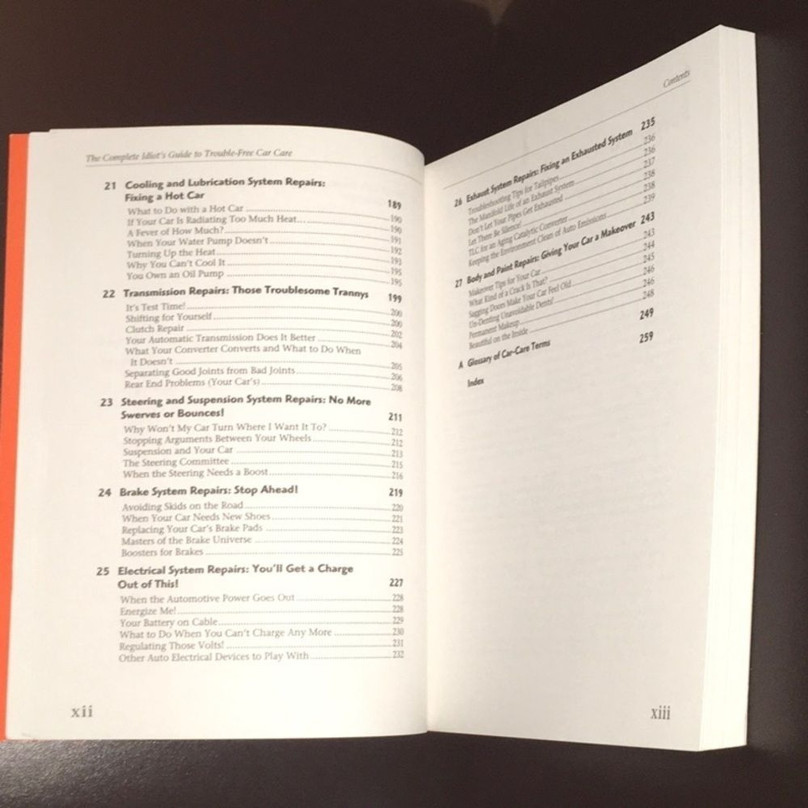 The complete idiot’s guide to trouble-free car care over‎ 250 pages