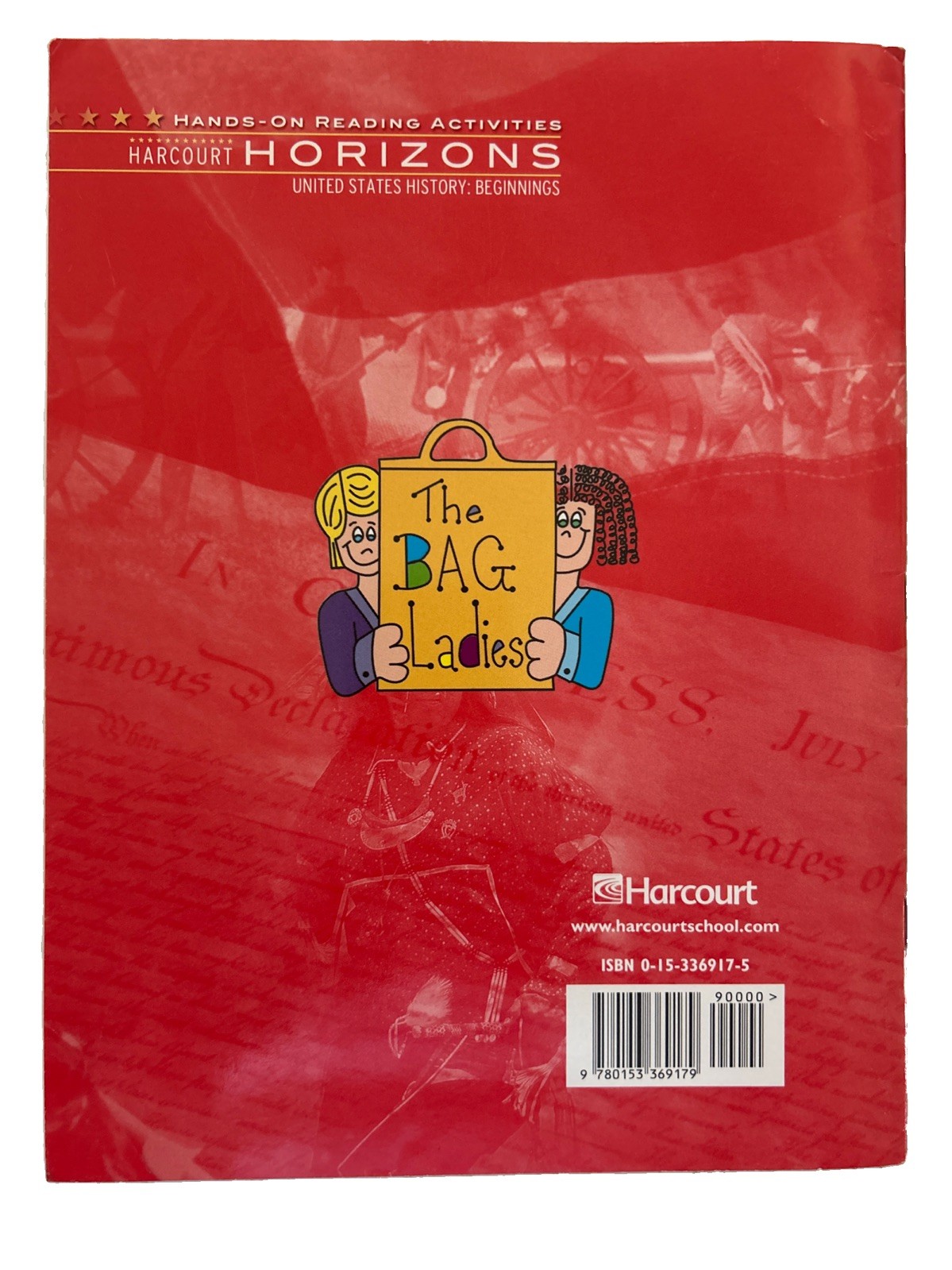 Harcourt Horizons:Hands On Reading Activities US History:Beginners(Teachers)