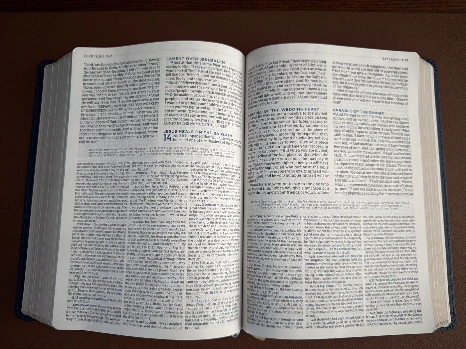 Legacy Standard Bible, MacArthur Study Bible – Paste-Down Cowhide. Blue Sword