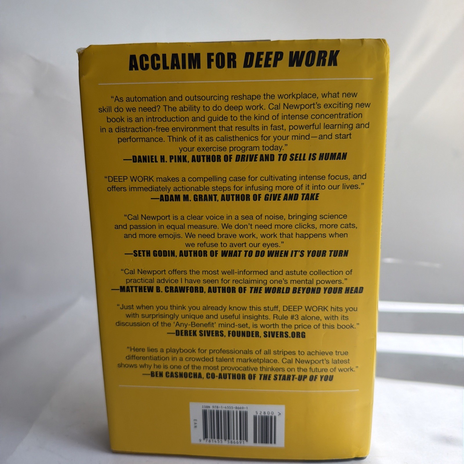 DEEP WORK Focused Success in a Distracted World CAL NEWPORT First Edition