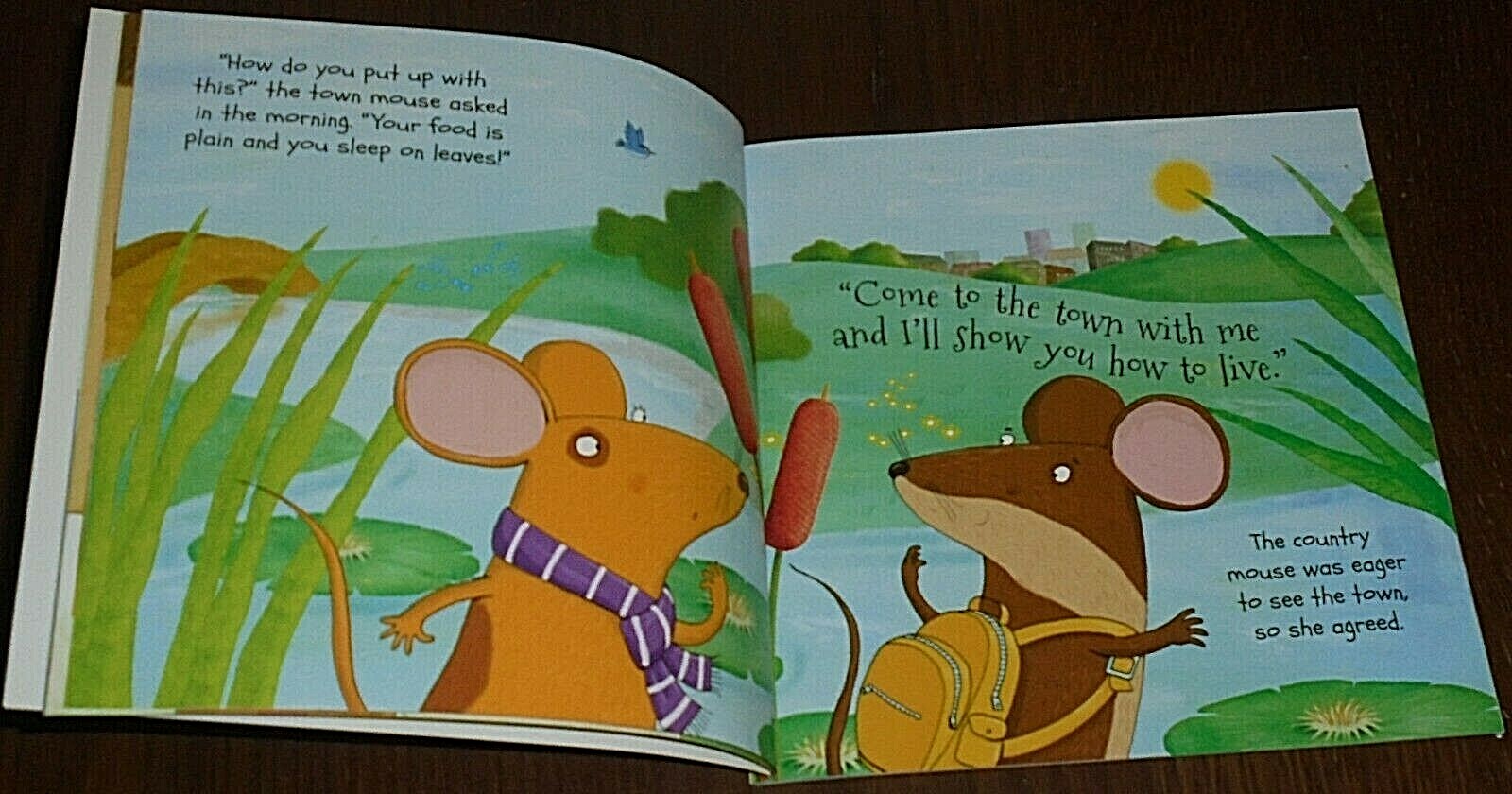 STORY TIME THE TOWN MOUSE AND THE COUNTRY MOUSE BOOK (17cm X 17cm) 2016 NEW