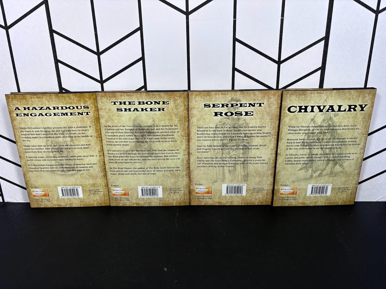 Signed Lettered BB NewCon Press Novella Set 6 Blood & Blade 4 Book Slipcase 1st