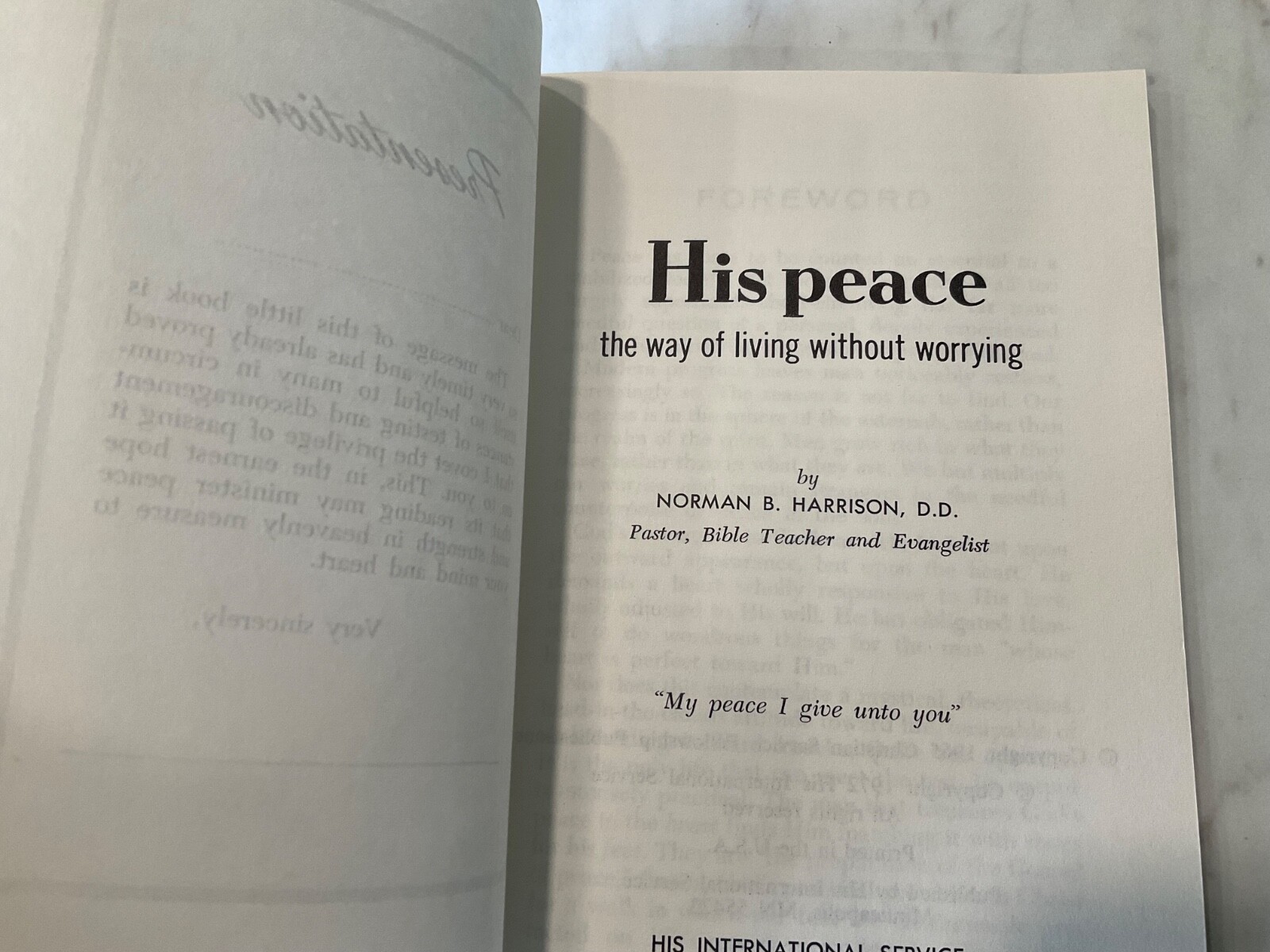 2 His Love and His Peace by Norman Harrison Booklets