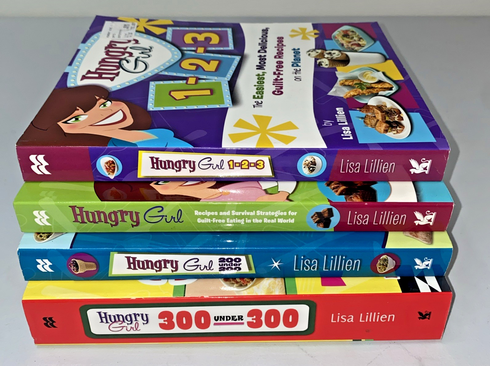 Hungry Girl Books Lot of 4 Lisa Lillien 300 200 1-2-3 Survival Strategies
