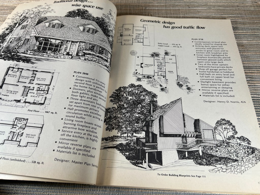 Small Home Plans A Bantam/Hudson Plan Book 1978 House Architecture Design