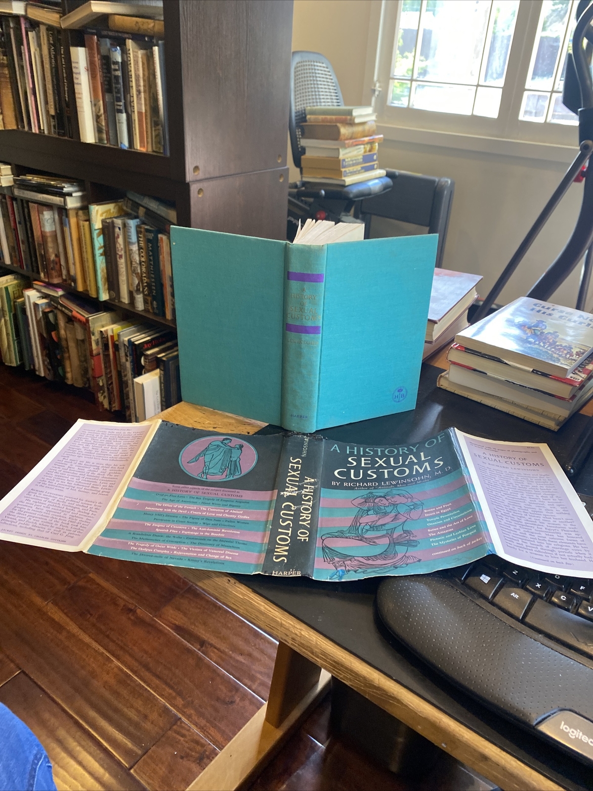 SEXUAL CUSTOMS : A HISTORY Richard Lewinsohn M.D. 1958 hcdj 1st U.S. Ed.