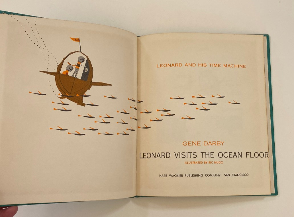 Leonard Visits the Ocean Floor – Gene Darby – Hardcover Book 1965 Marine Life