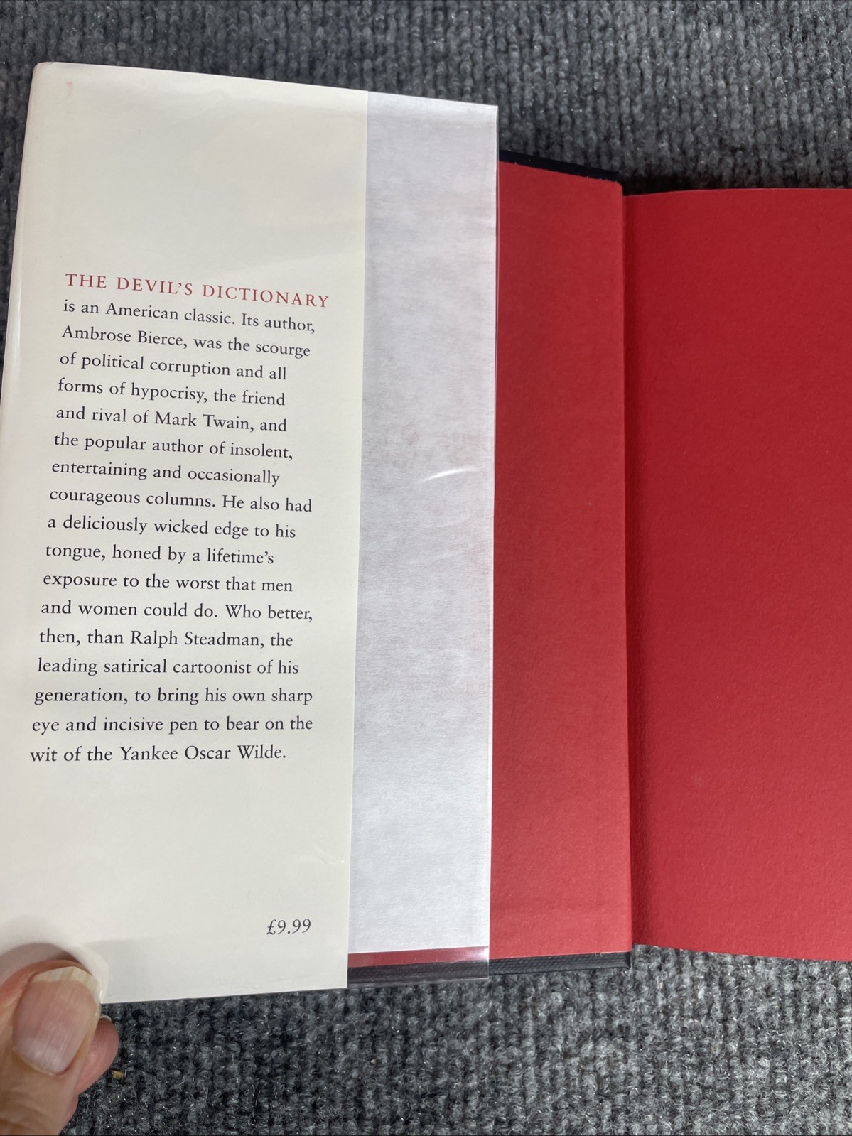 The Devil’s Dictionary by Ambrose Bierce Ralph Steadman HCDJ