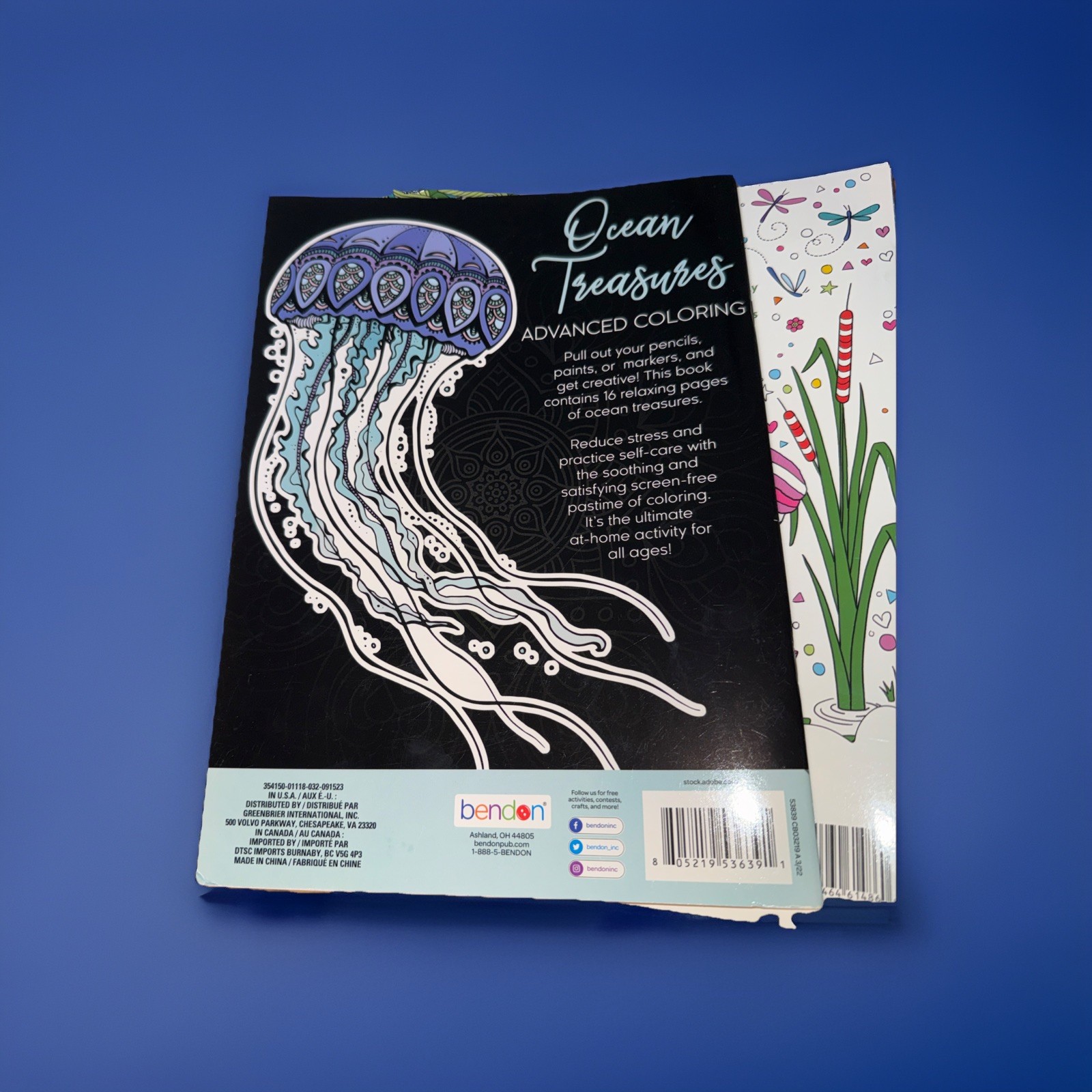 New Mindful /Advanced Coloring Books! Ocean Treasures & Amazing Animals!
