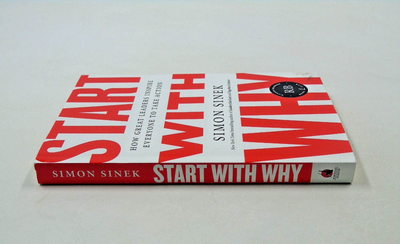 Start With Why By Simon Sinek Note and SIGNED By Richard Branson Book Club Edit