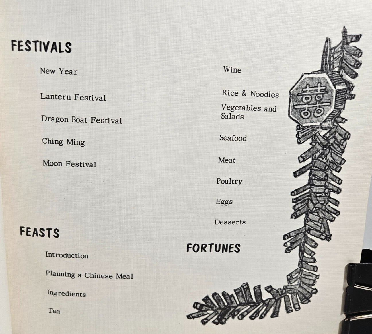 Chinese Festivals Feasts Fortunes by Anita W. Jones, 1971 Mei Ya Publications