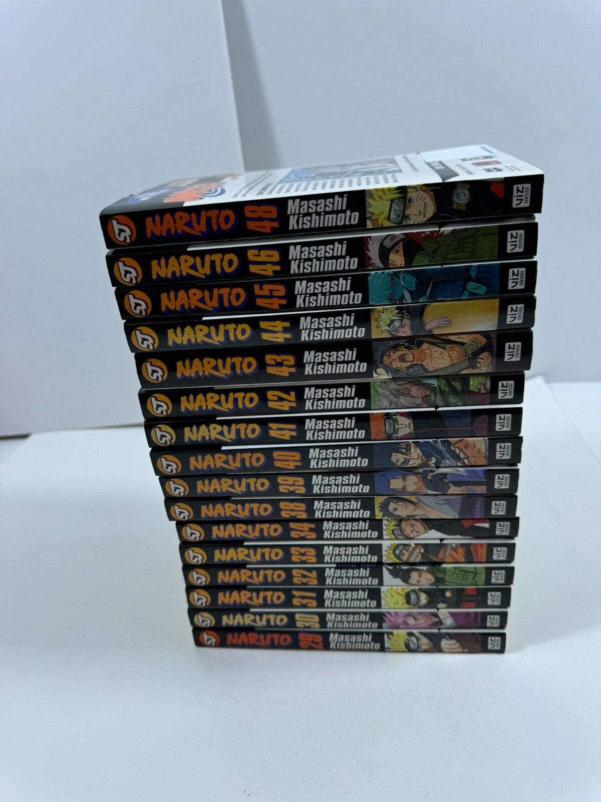 Naruto Manga Masashi Kishimoto English Lot 29-34 38-46 48 Viz Media Bookmarks