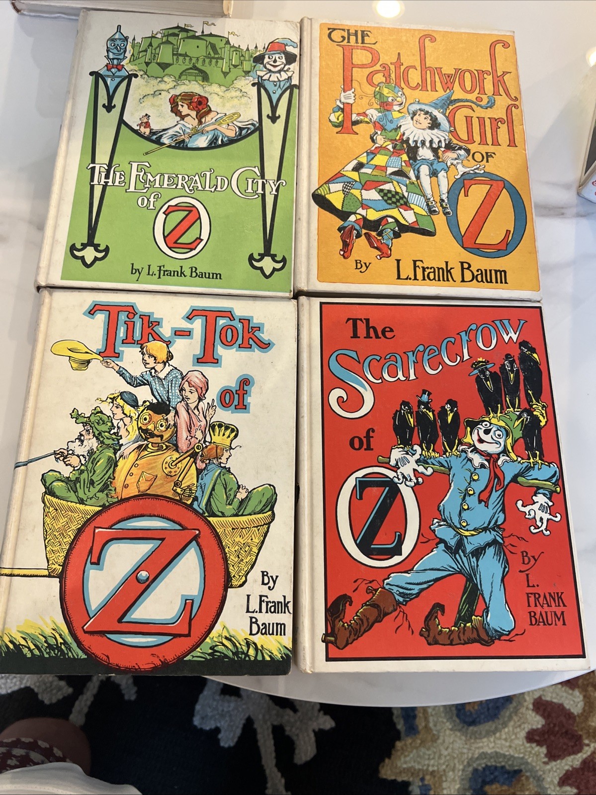 Wizard of OZ L. Frank Baum 14 Books Hardcover Reilly & Lee White Edition 1960’s!