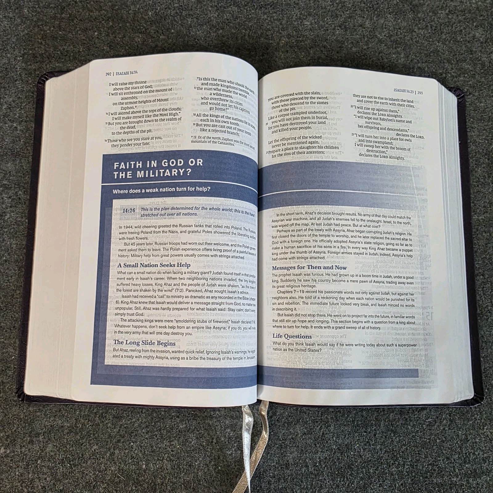 New ZONDERVAN NIV Student Bible – Lipscomb University Purple Bonded Leathersoft