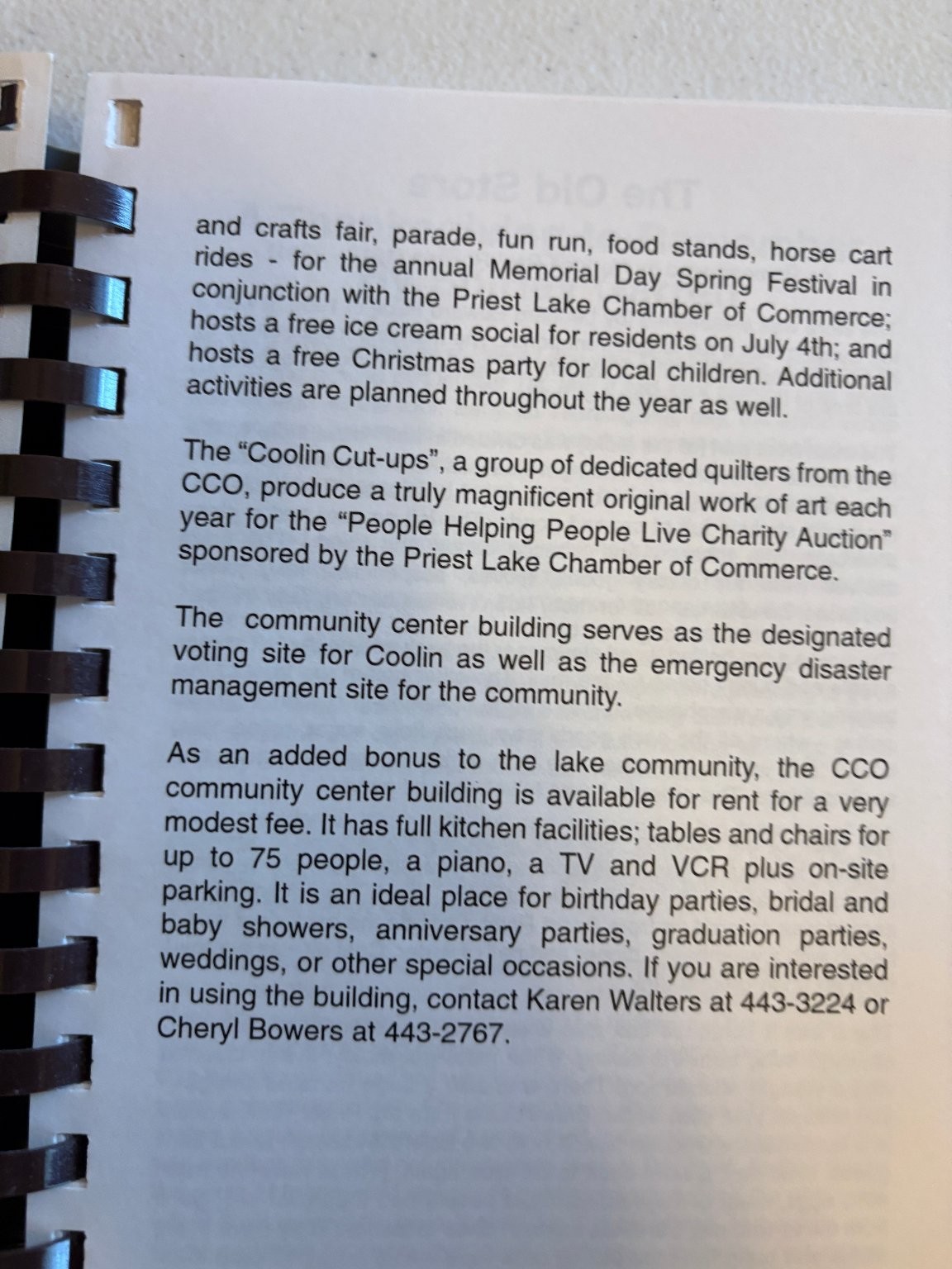 Coolin Cooks! Priest Lake Idaho Community Cookbook 2005 Morris Press Cookbooks