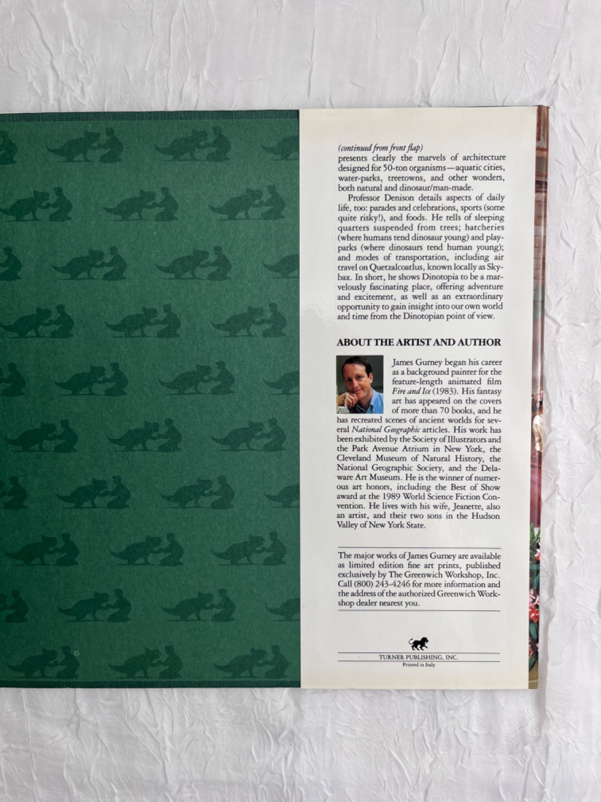 First Edition + Extras- Dinotopia by James Gurney – 1992 Collector’s HC Book