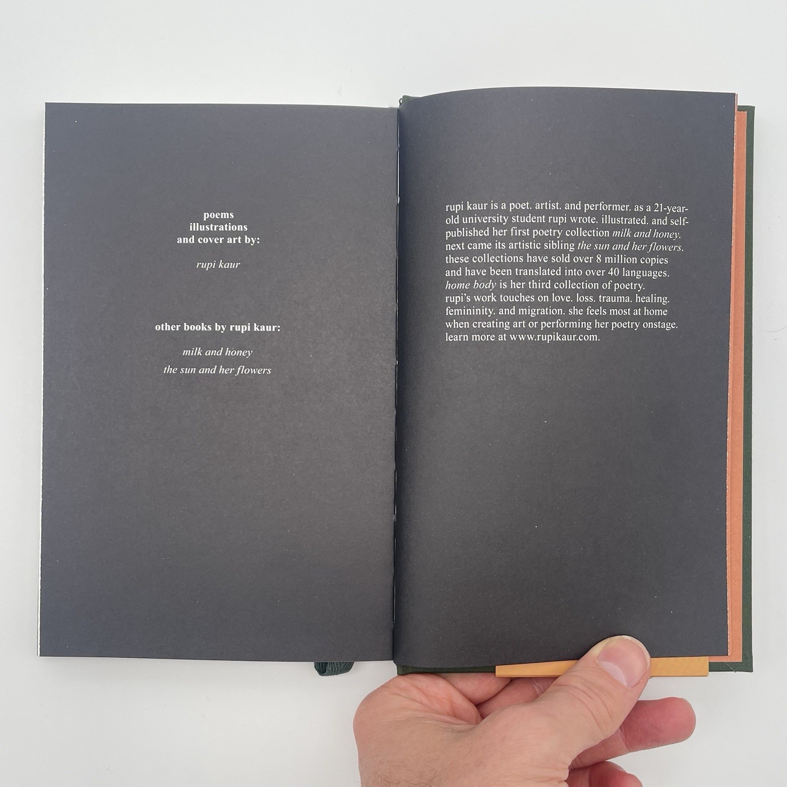 Home Body Rupi Kaur Poetry Book Promo Band Included