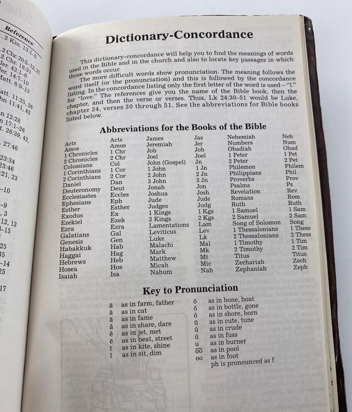 HOLY BIBLE NKJV Red Letter Nelson Dictionary Concordance Burgundy 1980 