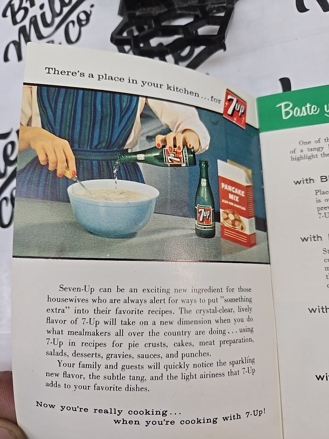 ​You’re Really Cooking with Seven-Up! 1957 Recipe Booklet 16 Pages Vintage Soda