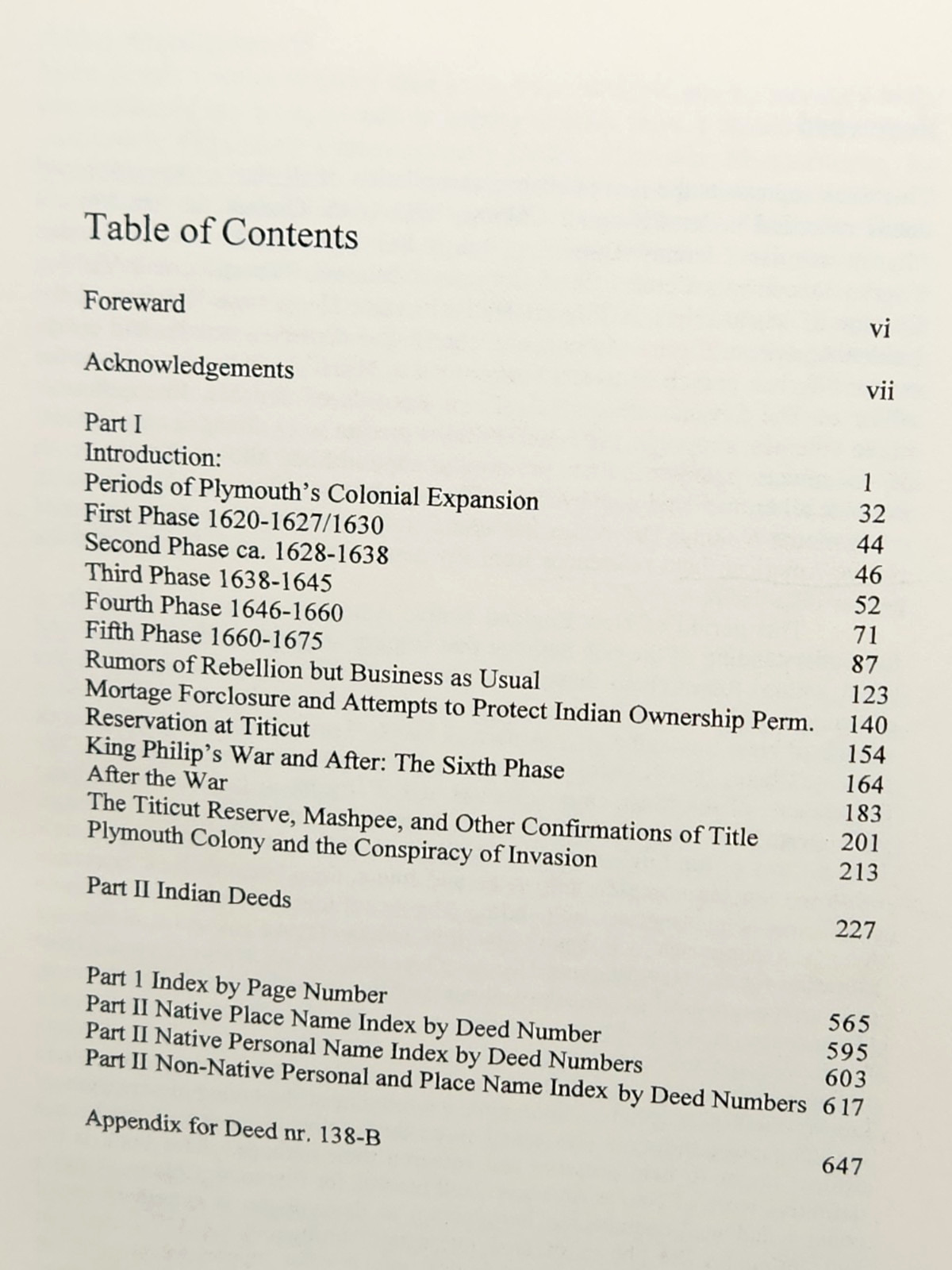 INDIAN DEEDS ~ Land Transactions in Plymouth Colony 1620-1691 ~ J. Bangs 2002 HC