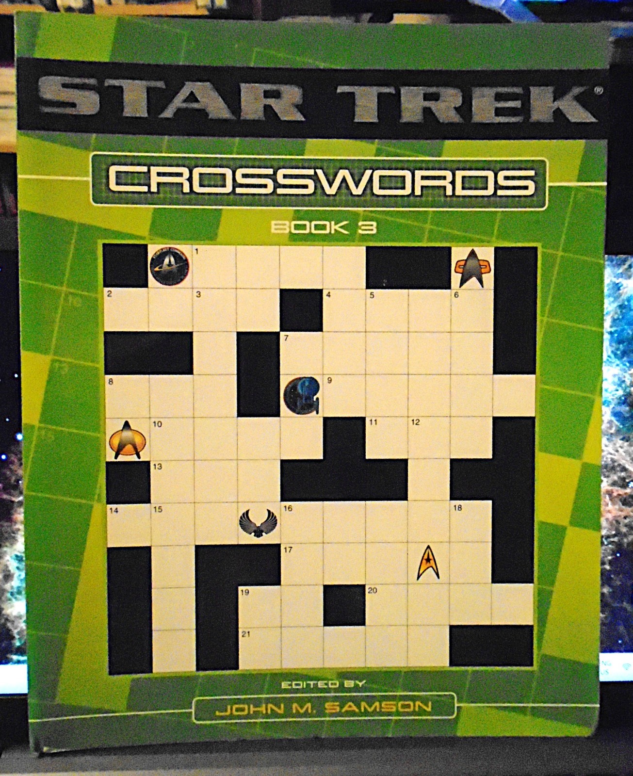Very Rare Star Trek Crosswords Book 3 – John M. Samson – 2004 – Like New