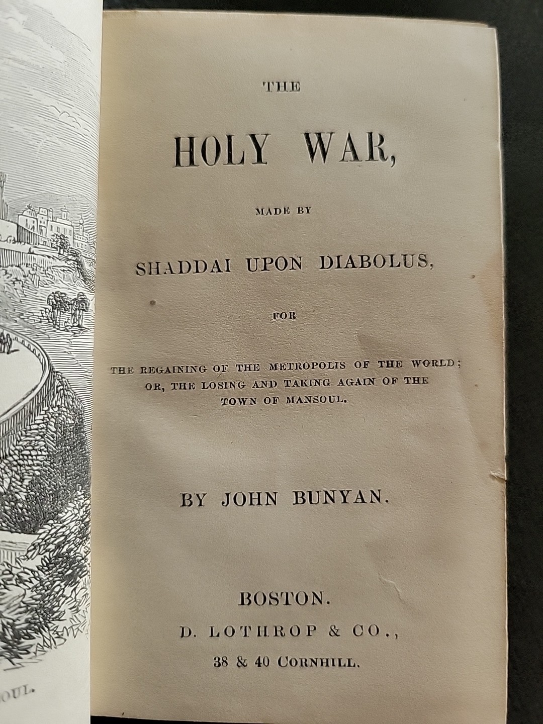 The Holy War by John Bunyan Moody Press Vintage Good Condition