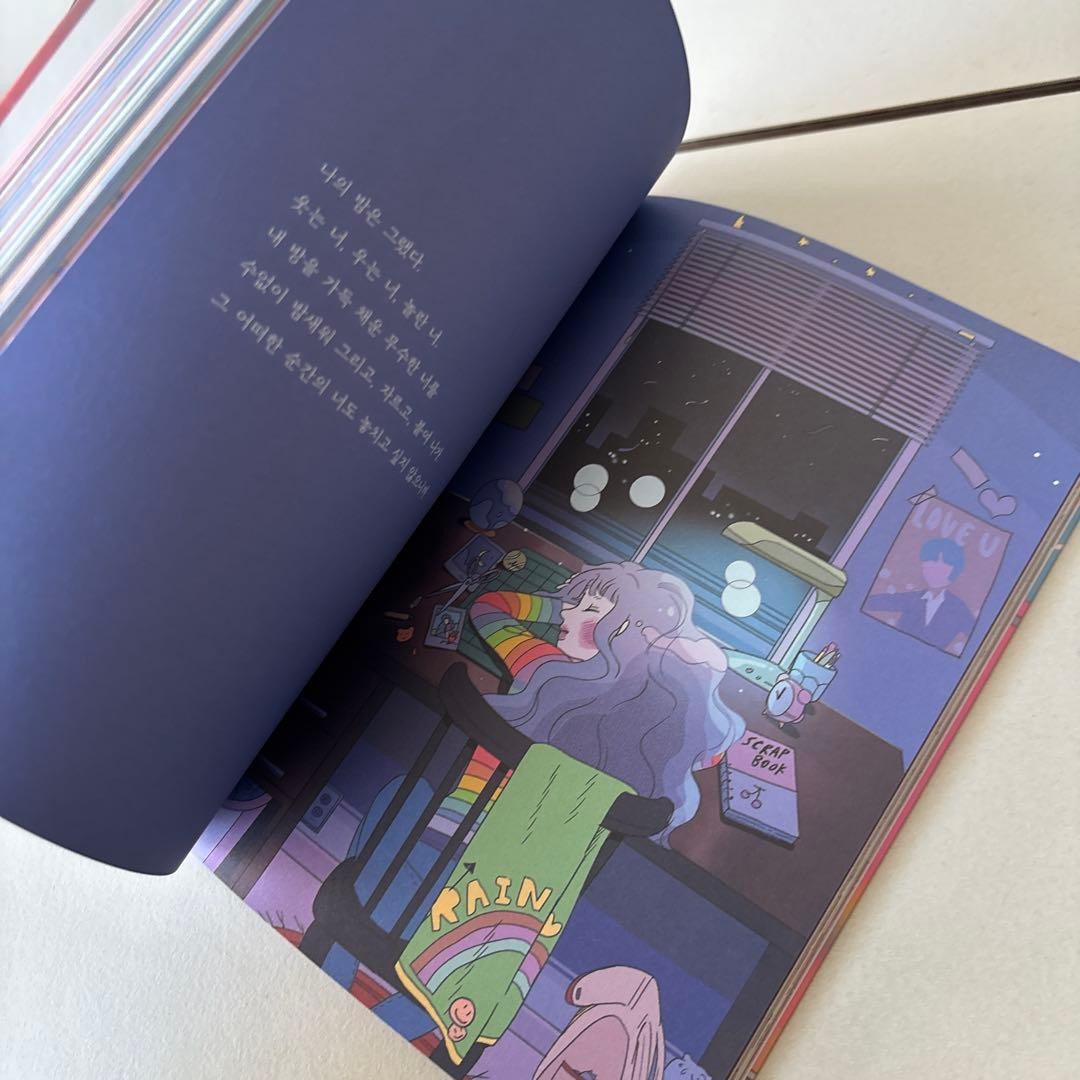 Korean Illustrator Sanbam Art Book 230 Pages Color Illustrations & Text