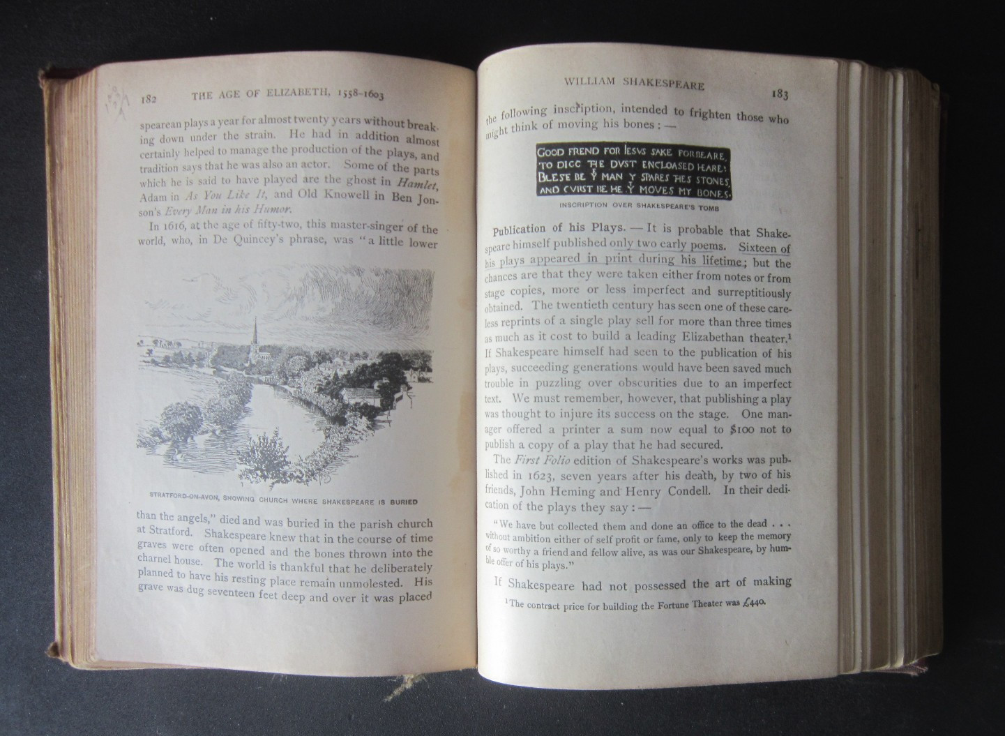 Vintage Early 1900s NEW ENGLISH LITERATURE HARDCOVER BOOK 632 pages School