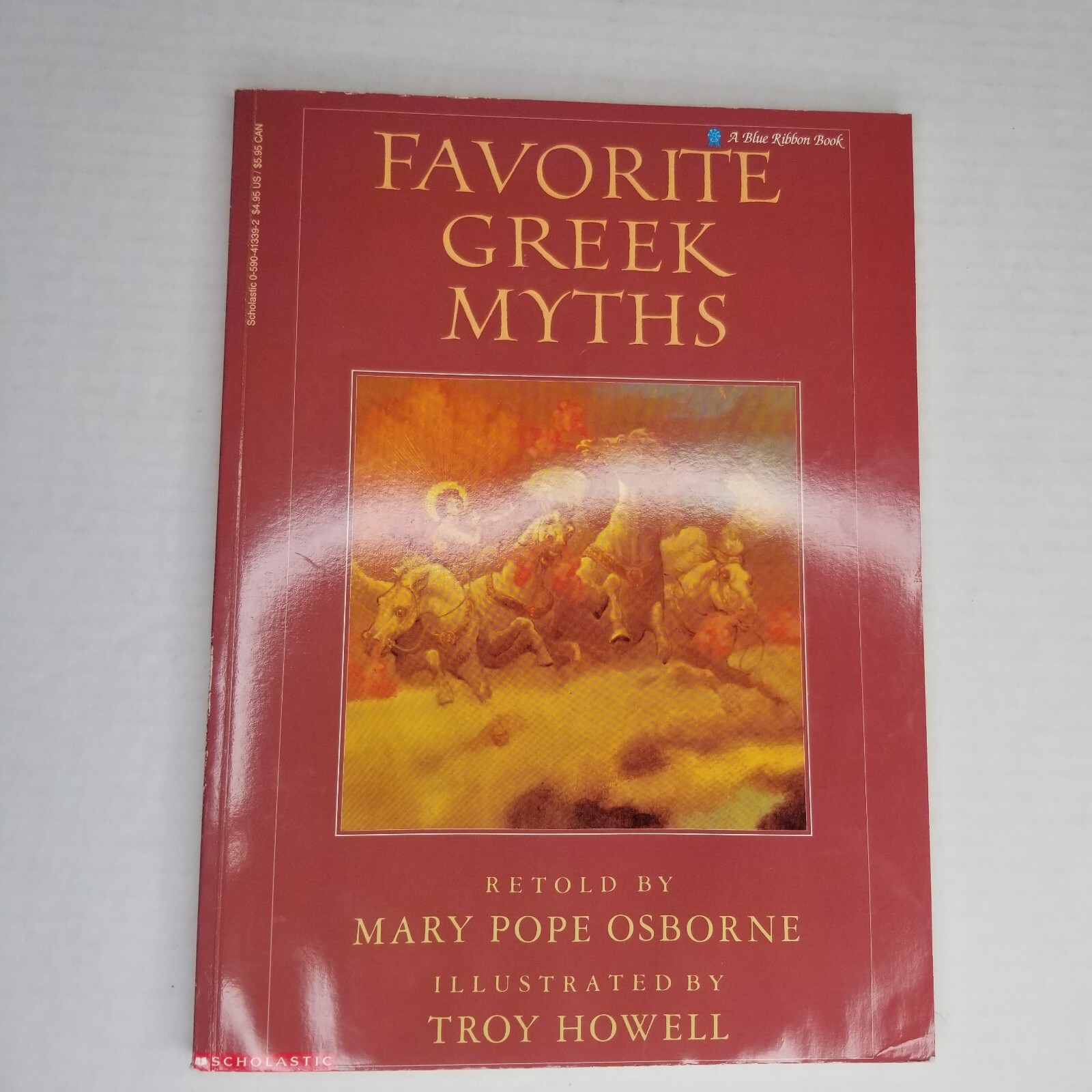 Favorite Greek Myths by Mary Pope Osborne Paperback Charlotte Mason Living Book