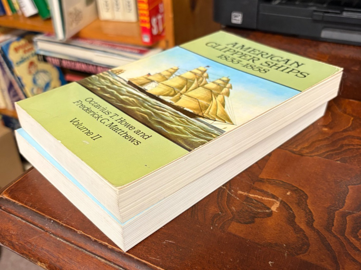 American Clipper Ships 1833-1858 2 Vols O. Howe F. Matthews Dover Softcover