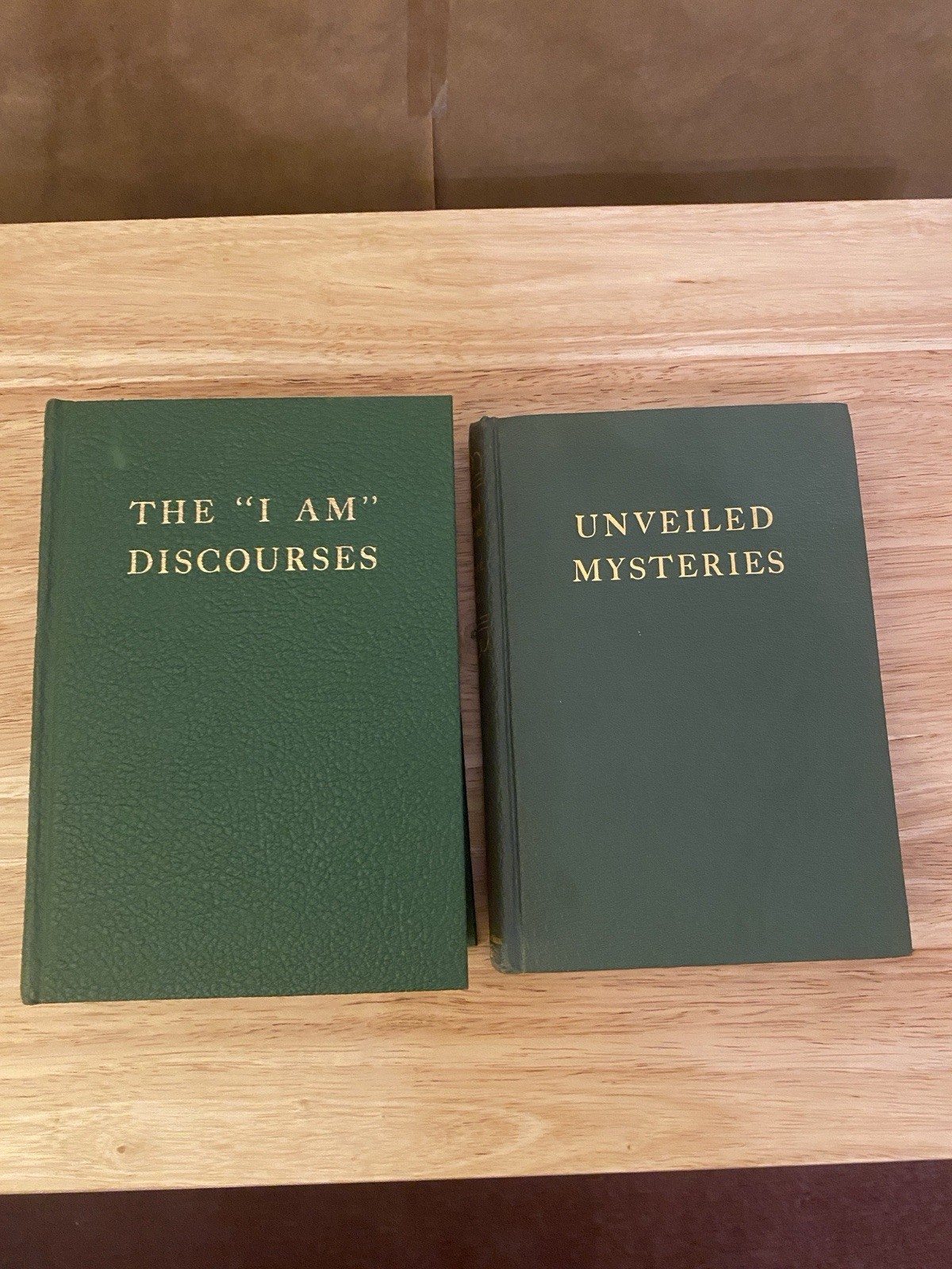 GODFRE RAY KING Lot of 2 Book I Am Discourses Vic, Unveiled Mysteries Vol 1,9 HC