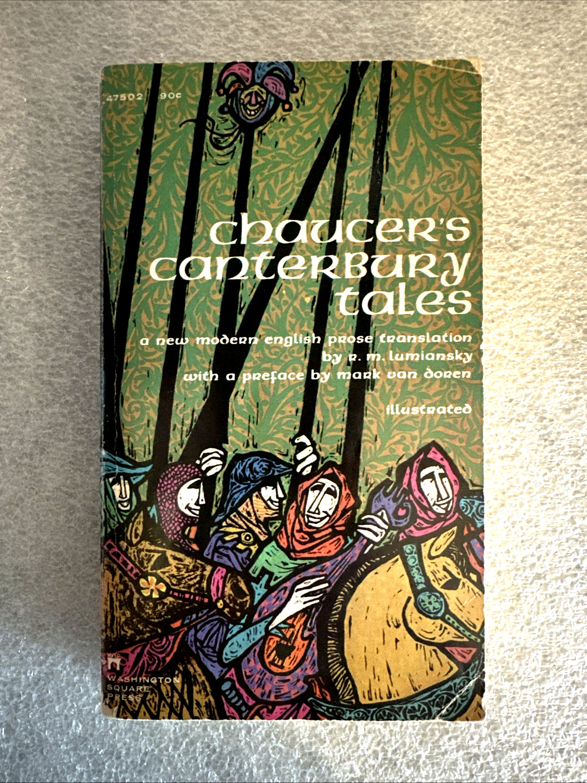 Chaucer’s Canterbury Tales Illustrated 15th Print 1969 Washington Square Press